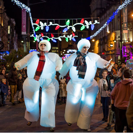 Giant Roaming Snowmen