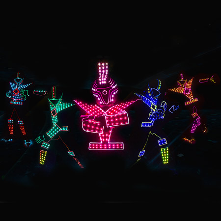 Bailarines LED Tron Malasia