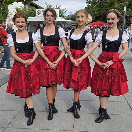 Female Bavarian Dancers Germany