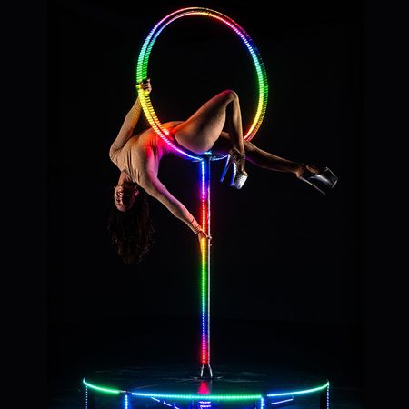 LED Freestanding Aerial Lyra