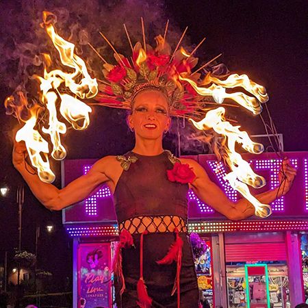 LED Hula Hoop & Fire Performer