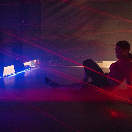 Pop-Up Interaktives Laserlabyrinth