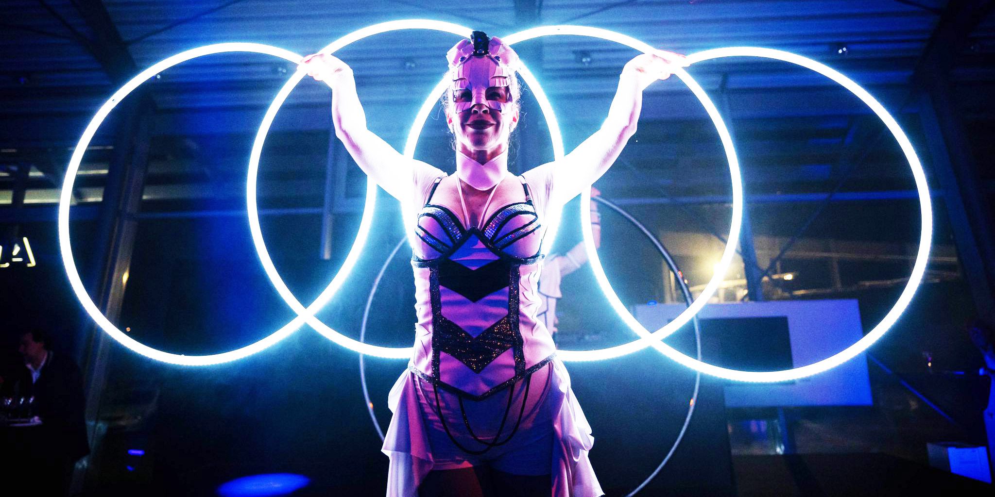 Dance Artists Perform Sensational Circus Acts at Italian Audi Launch Event