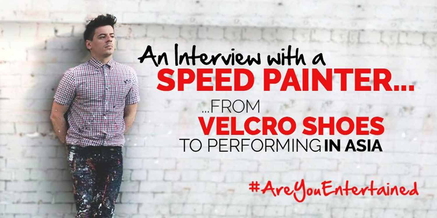 An Interview With A Speed Painter: From Velcro Shoes to Performing in Asia