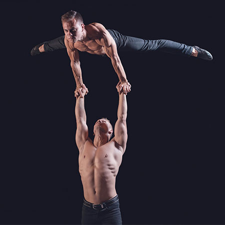 Male Hand Balancing Duo