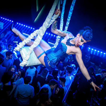 Parisian Aerial Showgirls