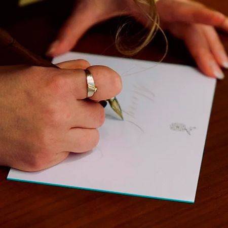 Calligrapher in Switzerland