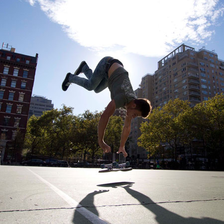 Skateboarder de estilo libre