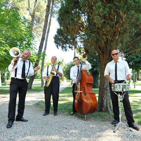 Sechsköpfige Swing-Band Italien