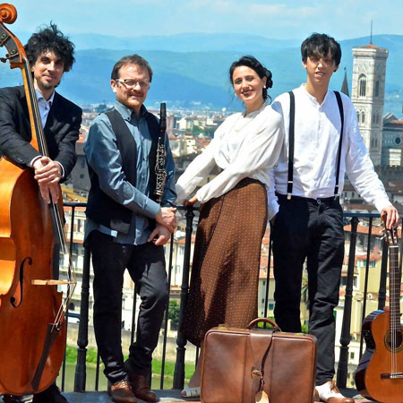 Quatuor de jazz américain en Italie