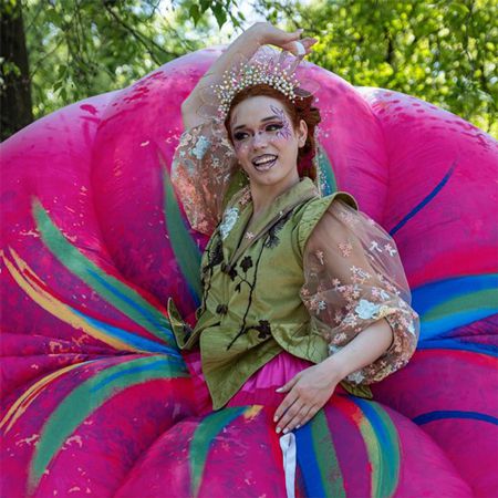 Inflatable Flower Stilt Walkers
