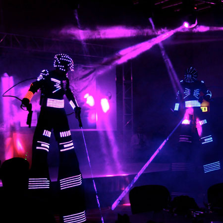 8ft Giant LED Robot