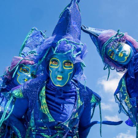 Book Water Creatures Stilt Walkers