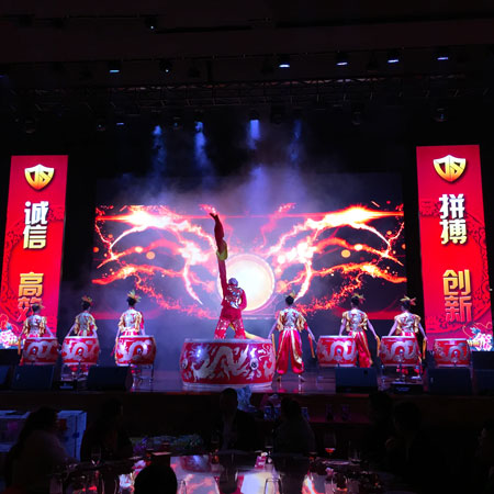 Spectacle de danse de tambour chinois