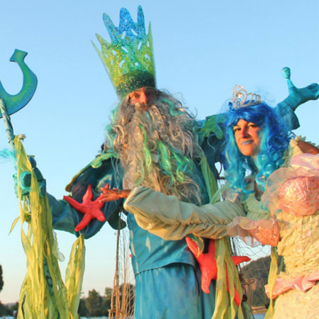 King Neptune Stilt Walker