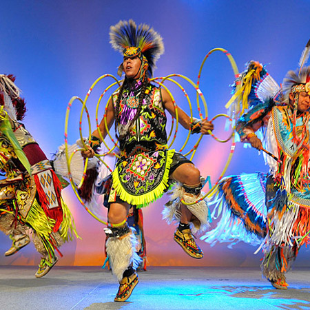 Native American People Dancing