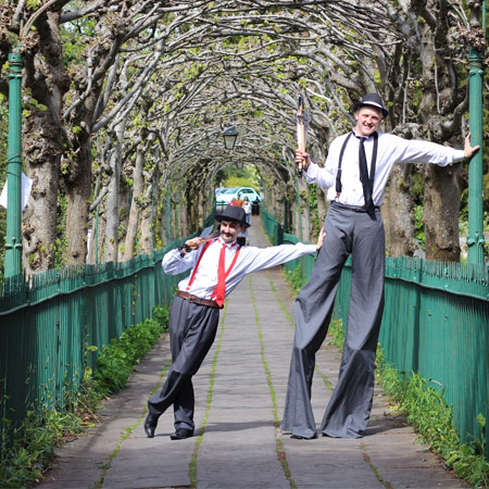 Themed Comedy Stilt Duo