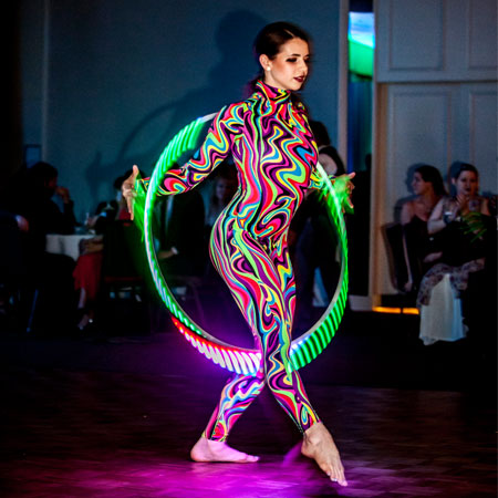 LED Hoop & UV Contortion Act