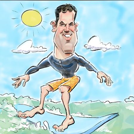 Lebendiger Karikaturkünstler USA