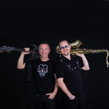 Saxophon und Gitarren Duo Budapest