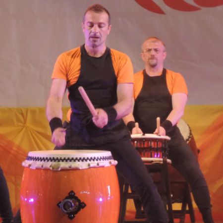 Ensemble de tambours Taiko Italie