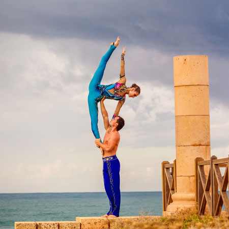 Spectacle d'acrobalance