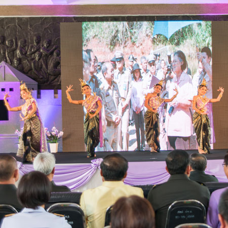Traditionelle thailändische Tanzshow