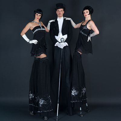 Glitzy Gatsby Stilt Walkers