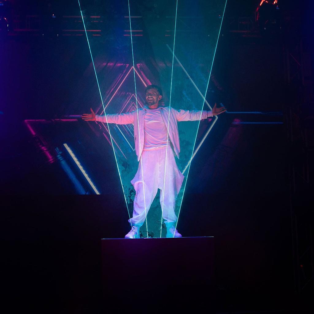 Laser Beam Corporate Dance Show