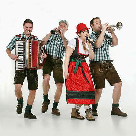 Lebendige bayerische Band