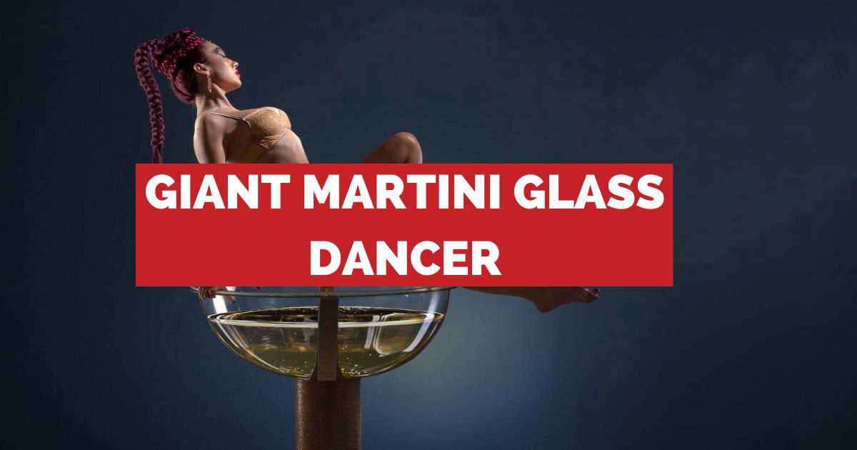 Giant Martini Glass Balloon 41in