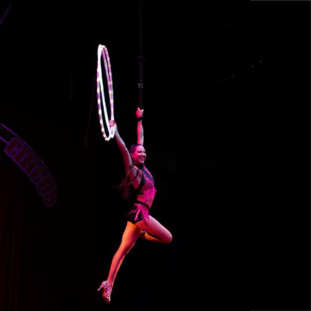 LED Hula Hoops Circus Show