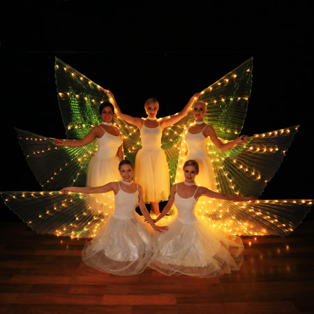 Acte de danse des ailes LED Australie