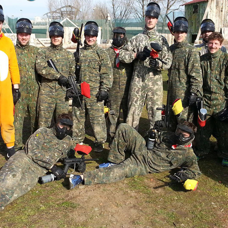 Défi de paintball à Prague