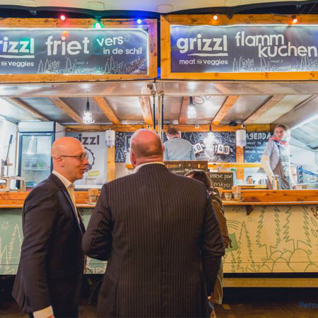 Point de vente de nourriture mobile Amsterdam