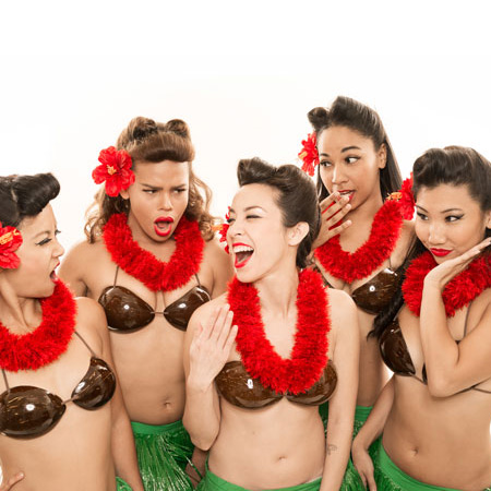 Traditionelle hawaiianische Show