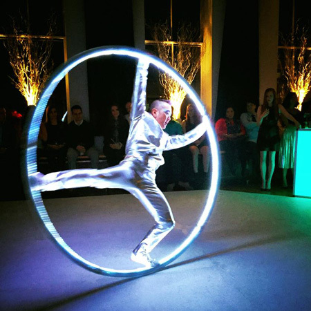 LED Cyr Wheel New York