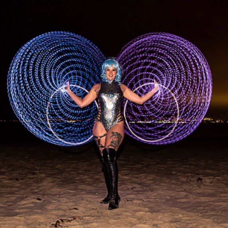 Roaming LED Flow Artist