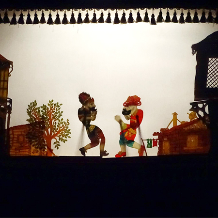 Spectacle de marionnettes d'ombre turques