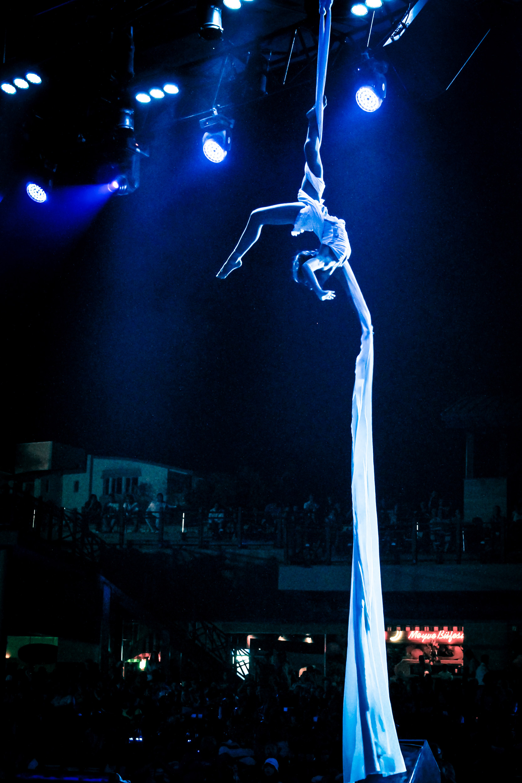 Hire Aerialist Performer Vienna | Aerial Fire Show | Aerial Dance Show