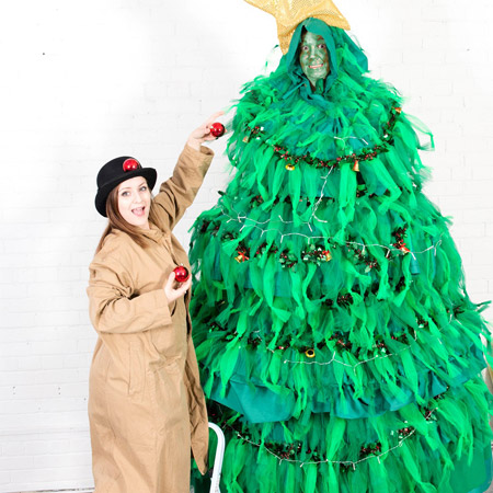 Arbre de Noël coquin en vadrouille