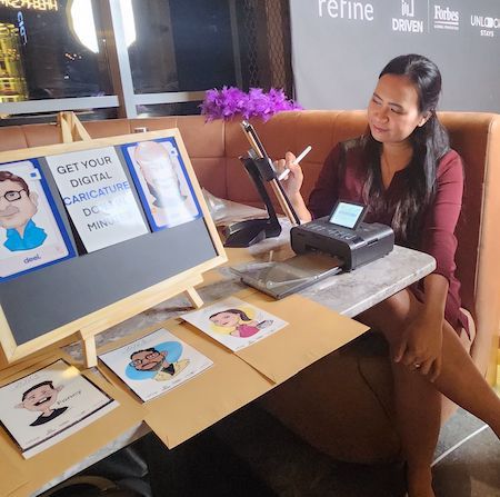 Female Caricaturist Dubai