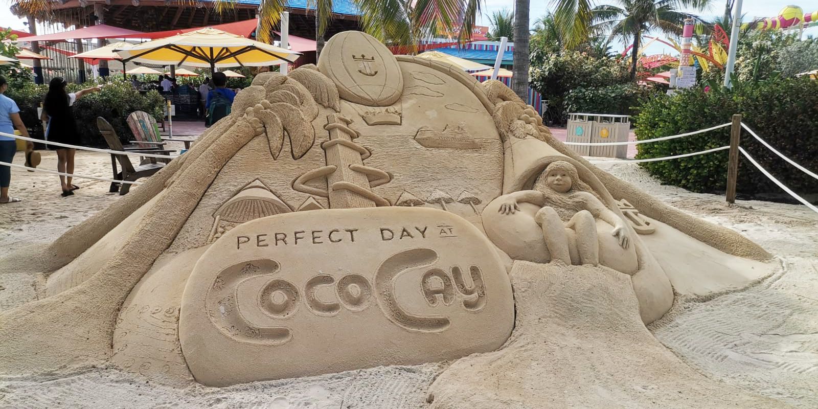 Sand Artists Create Custom Island Sculpture for Cruise Ship Guests