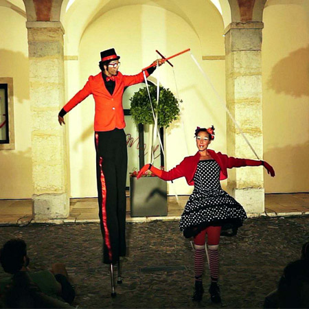 Vielfalt Zirkus Künstler Spanien