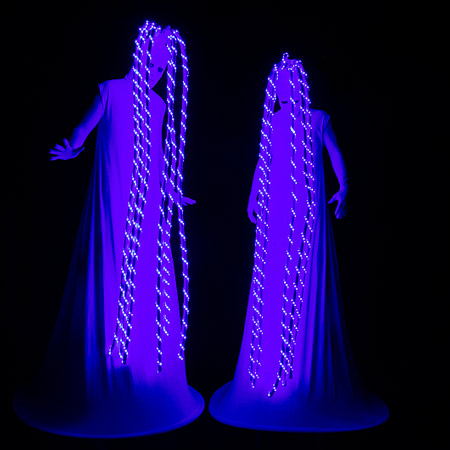 LED Hair Stilt Walkers