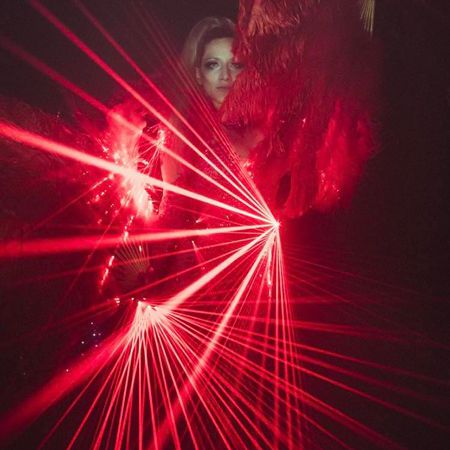 Laser Fan Dancer London