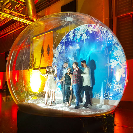 Hire An Inflatable Snow Globe Christmas Photo Booth Scarlett Entertainment Uk