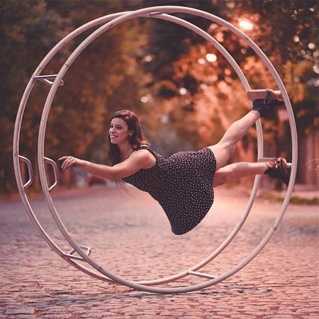 Artiste de Cyr Wheel à Chicago