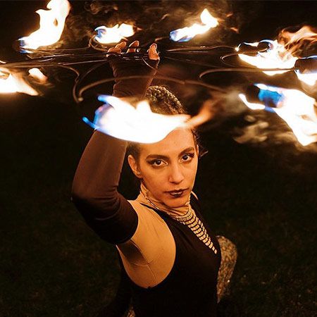 Female Fire Performer Milan