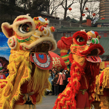 Roaming Chinese Lions